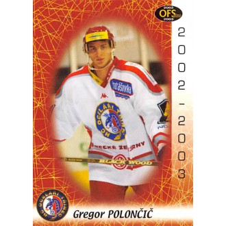 Extraliga OFS - Polončič Gregor - 2002-03 OFS No.98