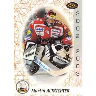 Extraliga OFS - Altrichter Martin - 2002-03 OFS No.103