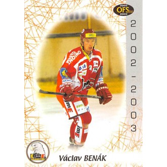Extraliga OFS - Benák Václav - 2002-03 OFS No.105