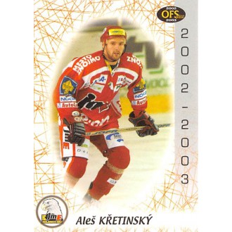 Extraliga OFS - Křetínský Aleš - 2002-03 OFS No.109