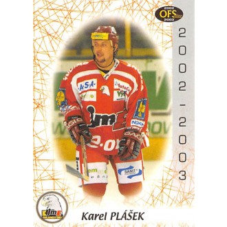 Extraliga OFS - Plášek Karel - 2002-03 OFS No.114