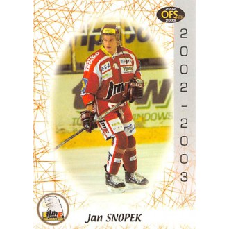 Extraliga OFS - Snopek Jan - 2002-03 OFS No.119