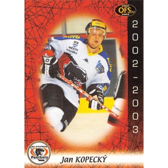 Extraliga OFS - Kopecký Jan - 2002-03 OFS No.136
