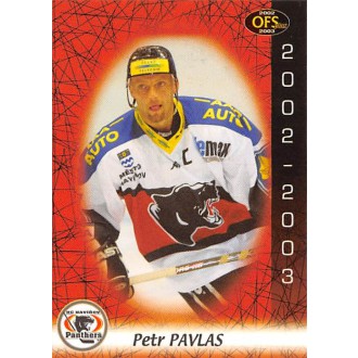 Extraliga OFS - Pavlas Petr - 2002-03 OFS No.139
