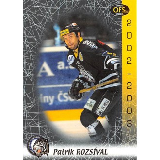 Extraliga OFS - Rozsíval Patrik - 2002-03 OFS No.166