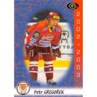 Extraliga OFS - Gřegořek Petr - 2002-03 OFS No.172