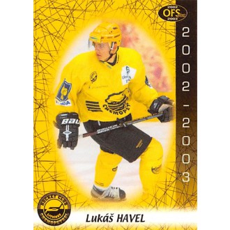 Extraliga OFS - Havel Lukáš - 2002-03 OFS No.193