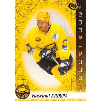 Extraliga OFS - Kroupa Vlastimil - 2002-03 OFS No.198