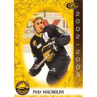 Extraliga OFS - Macholda Petr - 2002-03 OFS No.200