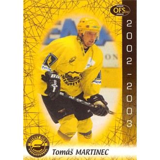 Extraliga OFS - Martinec Tomáš - 2002-03 OFS No.201