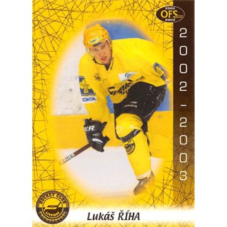 Extraliga OFS - Říha Lukáš - 2002-03 OFS No.206