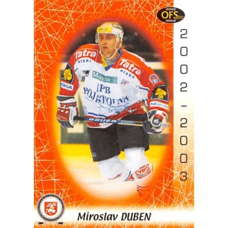 Extraliga OFS - Duben Miroslav - 2002-03 OFS No.215