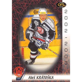Extraliga OFS - Krátoška Aleš - 2002-03 OFS No.263