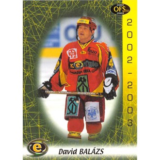 Extraliga OFS - Balázs David - 2002-03 OFS No.276