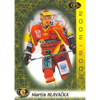 Extraliga OFS - Hlavačka Martin - 2002-03 OFS No.280