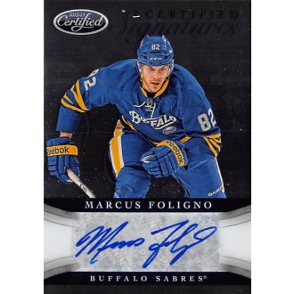 Podepsané karty - Foligno Marcus - 2012-13 Certified Signatures No.CS-MF