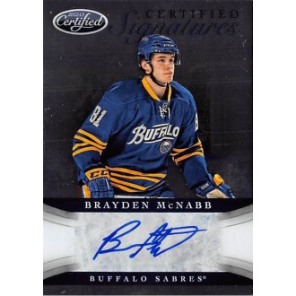 Podepsané karty - McNabb Brayden - 2012-13 Certified Signatures No.CS-MCN