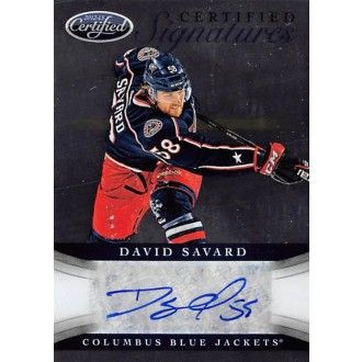 Podepsané karty - Savard David - 2012-13 Certified Signatures No.CS-DSA