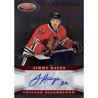 Podepsané karty - Hayes Jimmy - 2012-13 Certified Signatures No.CS-HAY