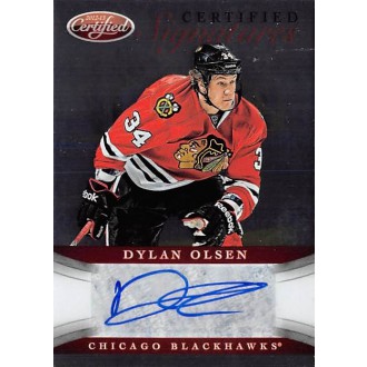 Podepsané karty - Olsen Dylan - 2012-13 Certified Signatures No.CS-DO