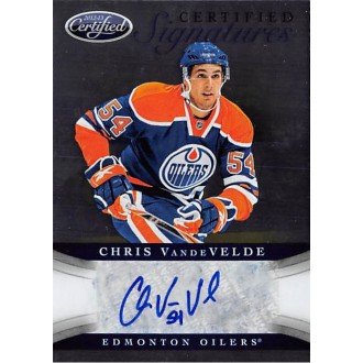 Podepsané karty - Vande Velde Chris - 2012-13 Certified Signatures No.CS-CV