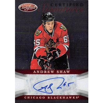 Podepsané karty - Shaw Andrew - 2012-13 Certified Signatures No.CS-AS