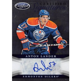 Podepsané karty - Lander Anton - 2012-13 Certified Signatures No.CS-AL