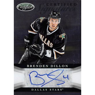 Podepsané karty - Dillon Brenden - 2012-13 Certified Signatures No.CS-BDI