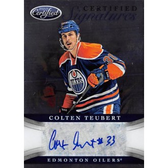 Podepsané karty - Teubert Colten - 2012-13 Certified Signatures No.CS-CT