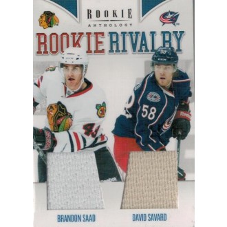 Jersey karty - Saad Brandon, Savard David - 2011-12 Rookie Anthology Rookie Rivalry Dual Jerseys No.38