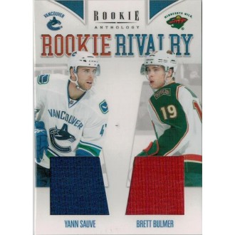 Jersey karty - Sauve Yann, Bulmer Brett - 2011-12 Rookie Anthology Rookie Rivalry Dual Jerseys No.26