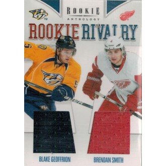 Jersey karty - Geoffrion Blake, Smith Brendan - 2011-12 Rookie Anthology Rookie Rivalry Dual Jerseys No.3