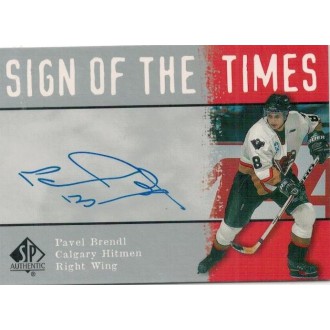 Podepsané karty - Brendl Pavel - 2000-01 SP Authentic Sign of the Times No.BR