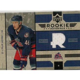 Jersey karty - Novák Filip - 2006-07 Upper Deck Rookie Materials - white No.RM-FN