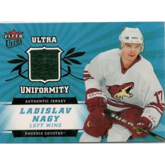 Jersey karty - Nagy Ladislav - 2006-07 Ultra Uniformity - green No.U-LN