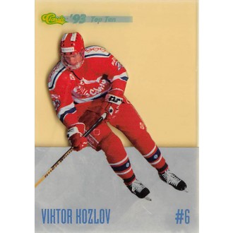 Insertní karty - Kozlov Viktor - 1993-94 Classic Top Ten No.DP6