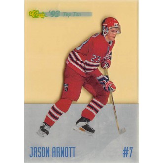 Insertní karty - Arnott Jason - 1993-94 Classic Top Ten No.DP7