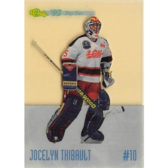 Insertní karty - Thibault Jocelyn - 1993-94 Classic Top Ten No.DP10