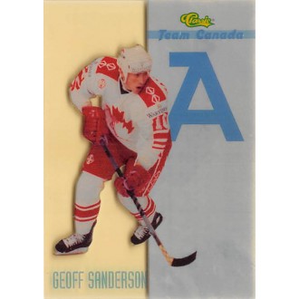 Insertní karty - Sanderson Geoff - 1993-94 Classic Team Canada No.TC6