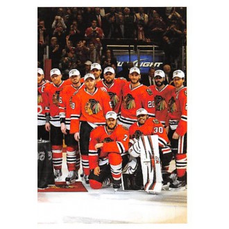 Řadové karty - Chicago Blackhawks Team Western Conference Champs Puzzle - 2013-14 Panini Stickers No.22