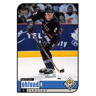 Řadové karty - Ohlund Mattias - 1998-99 UD Choice No.206