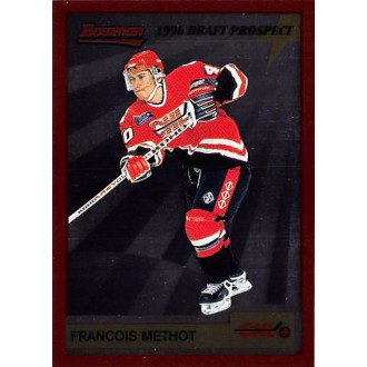 Insertní karty - Methot Francois - 1995-96 Bowman Draft Prospect No.P25