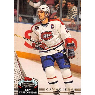 Řadové karty - Carbonneau Guy - 1992-93 Stadium Club No.289