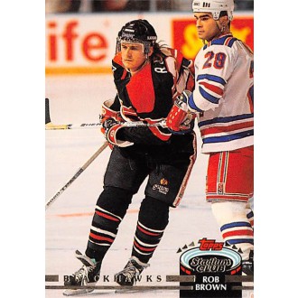 Řadové karty - Brown Rob - 1992-93 Stadium Club No.295