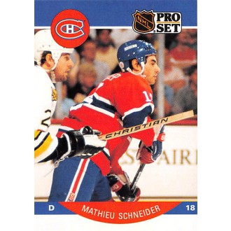 Řadové karty - Schneider Mathieu - 1990-91 Pro Set No.158