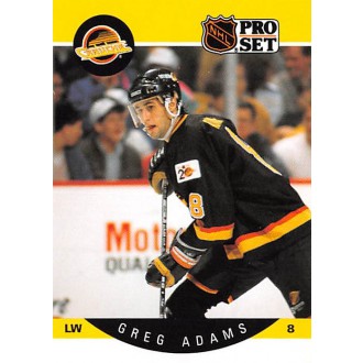 Řadové karty - Adams Greg - 1990-91 Pro Set No.291