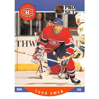Řadové karty - Ewen Todd - 1990-91 Pro Set No.470