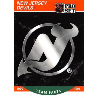 Řadové karty - New Jersey Devils - 1990-91 Pro Set No.576