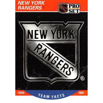 Řadové karty - New York Rangers - 1990-91 Pro Set No.578