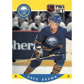 Řadové karty - Brown Greg - 1990-91 Pro Set No.590